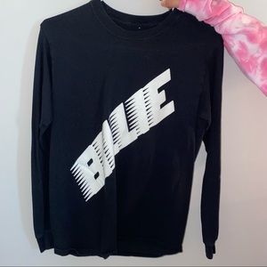 black and white billie eilish long sleeve.